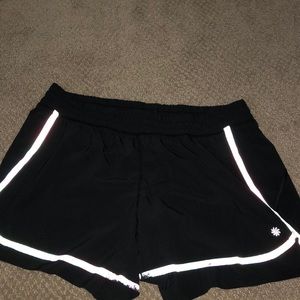 Black athletic shorts